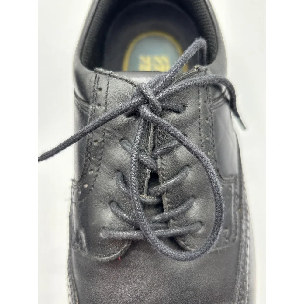 Nunn Bush Men's Black Leather Wingtip Oxford Dress Shoes Brogue Lace Up Size 11